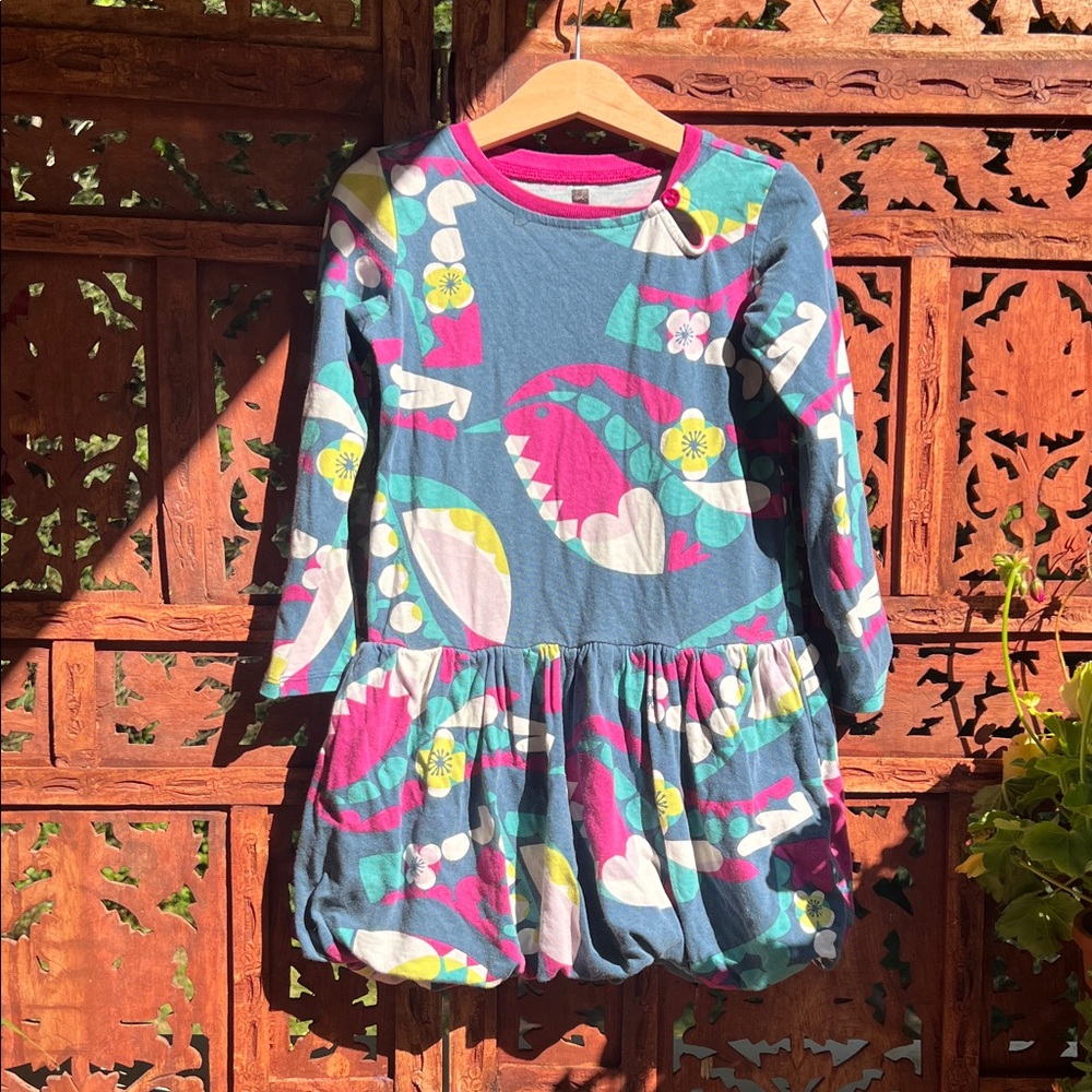 Tea Collection Bright Pink Cotton Dress